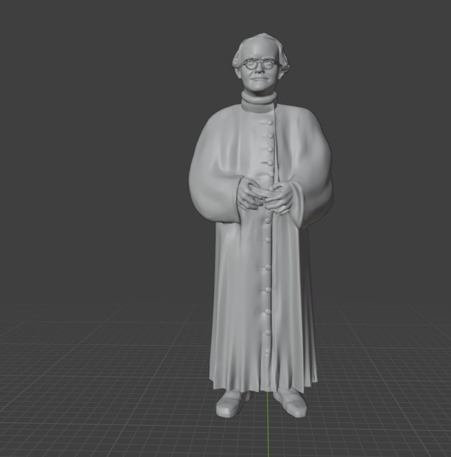 Gregor Mendel 3D print model_11