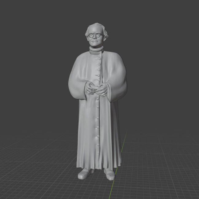Gregor Mendel 3D print model_1