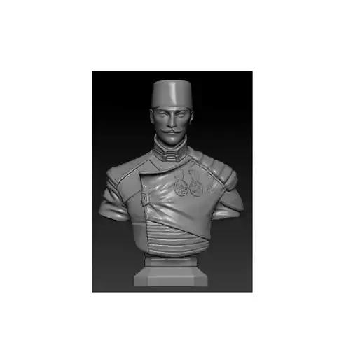 Mustafa Kemal Ataturk Bust for Cultural  Historical Display  3D print model