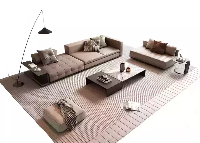 Modern Italian sofa combination 