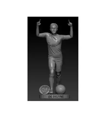 Kevin De Bruyne 3D Printable Figurine for Football Fans