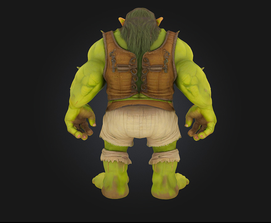Ogre Warrior  Brutal Strength Meets Savage Design 3D model_5