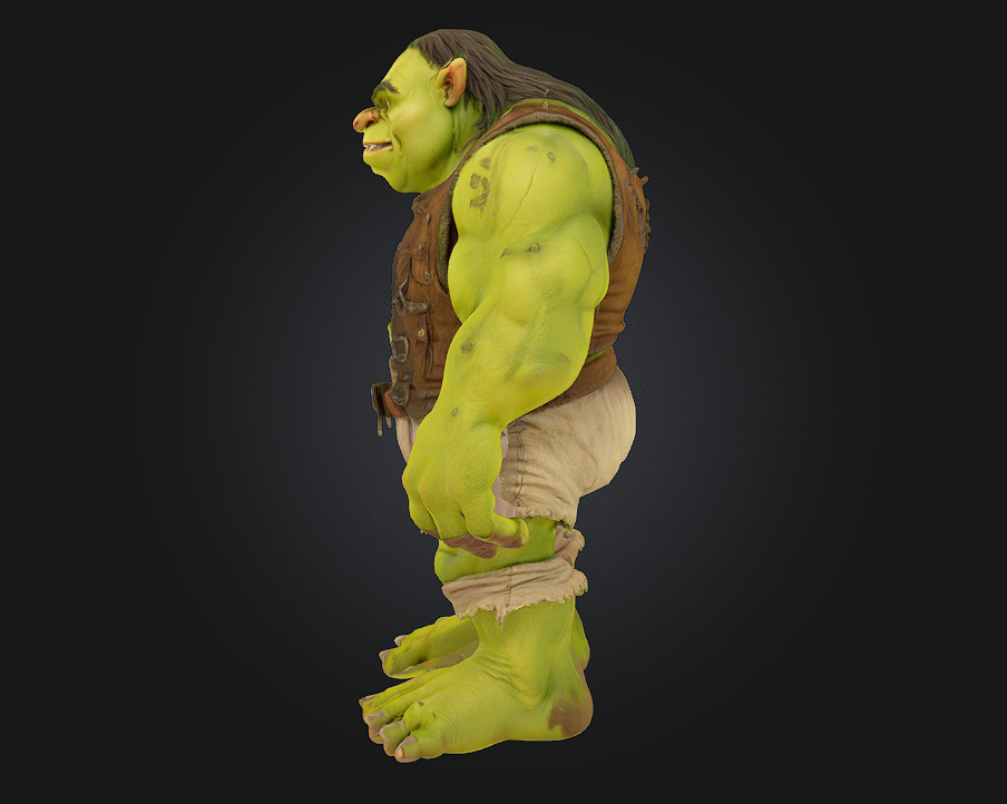 Ogre Warrior  Brutal Strength Meets Savage Design 3D model_3