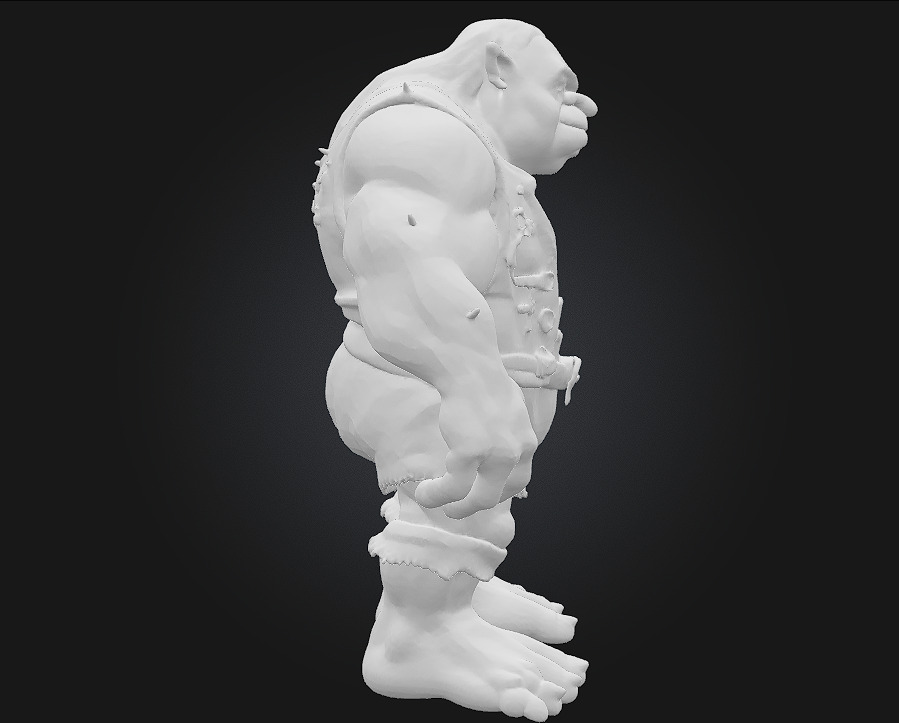 Ogre Warrior  Brutal Strength Meets Savage Design 3D model_9