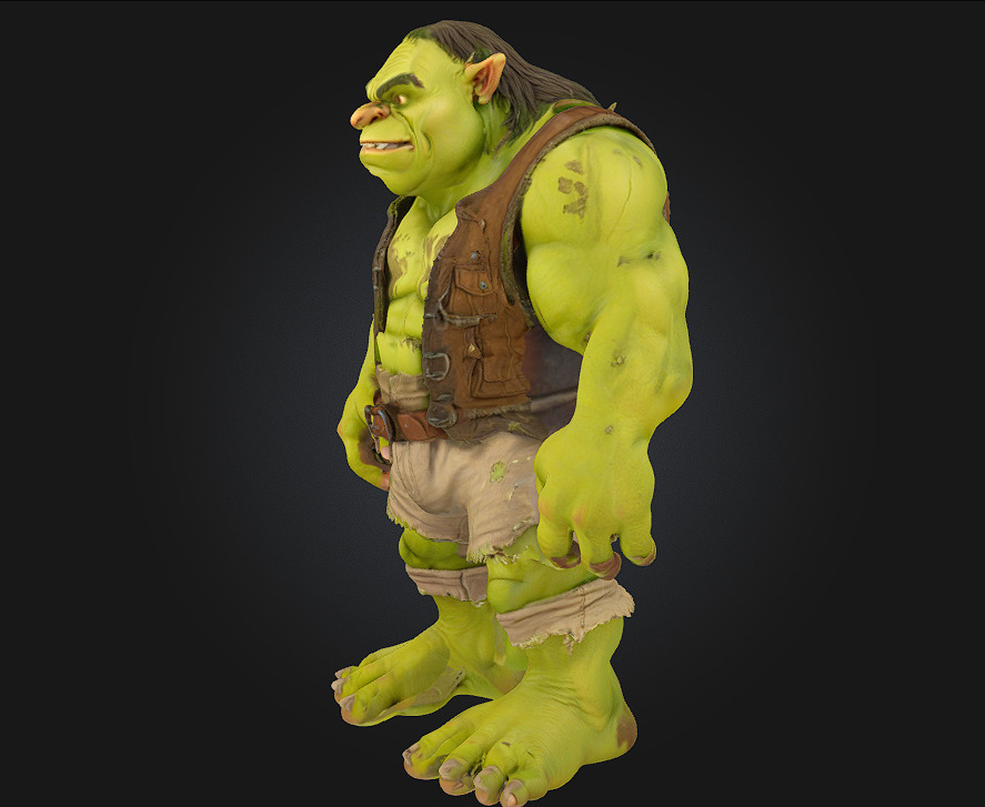 Ogre Warrior  Brutal Strength Meets Savage Design 3D model_6