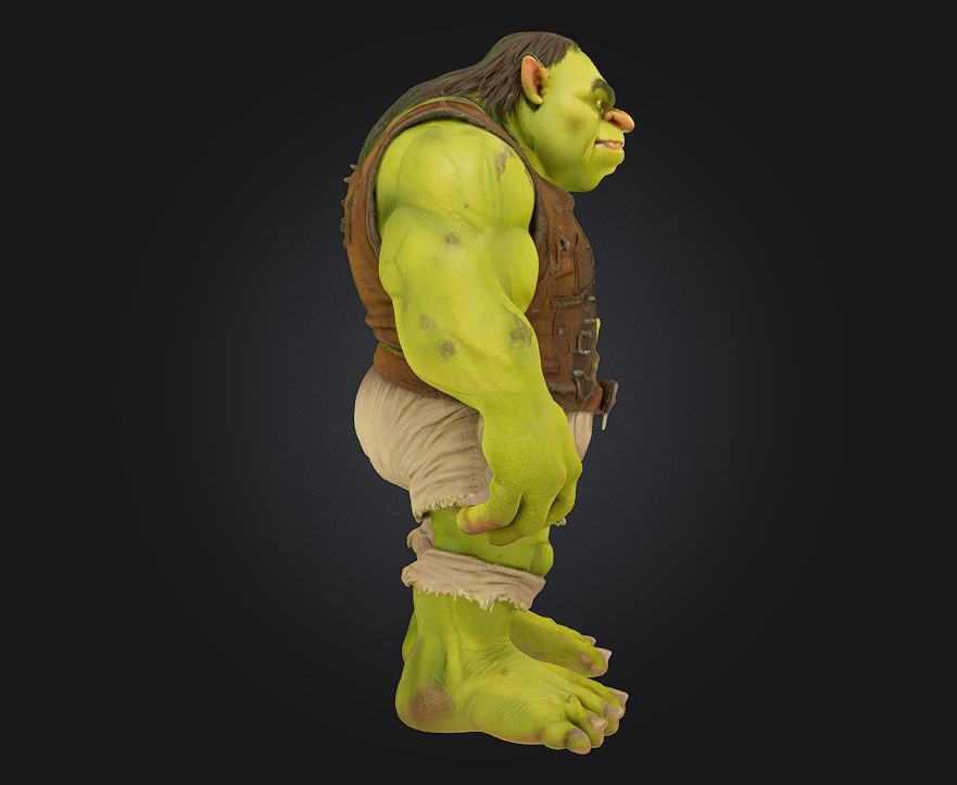 Ogre Warrior  Brutal Strength Meets Savage Design 3D model_4
