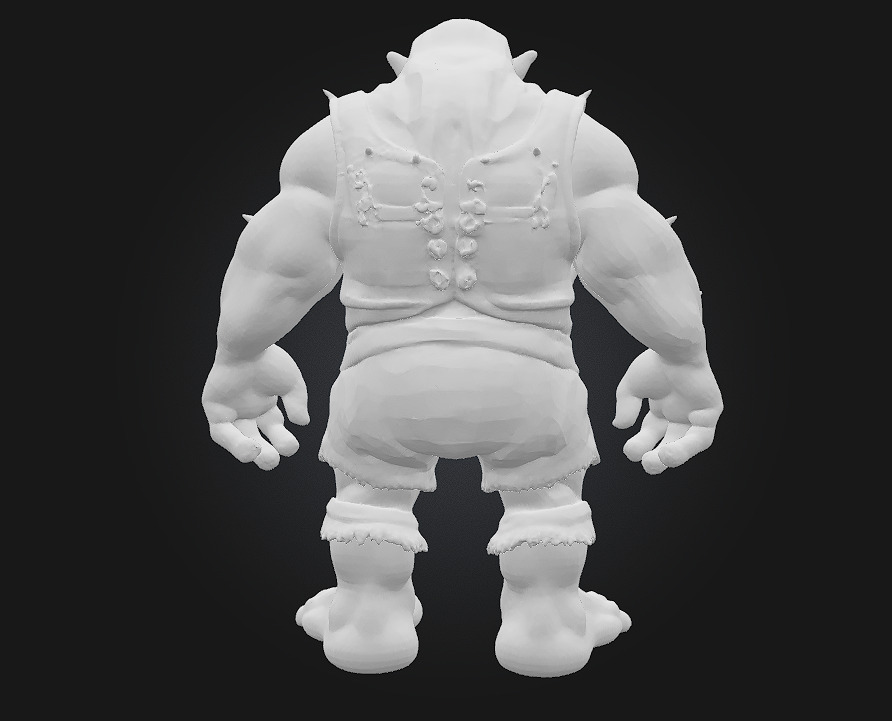 Ogre Warrior  Brutal Strength Meets Savage Design 3D model_11