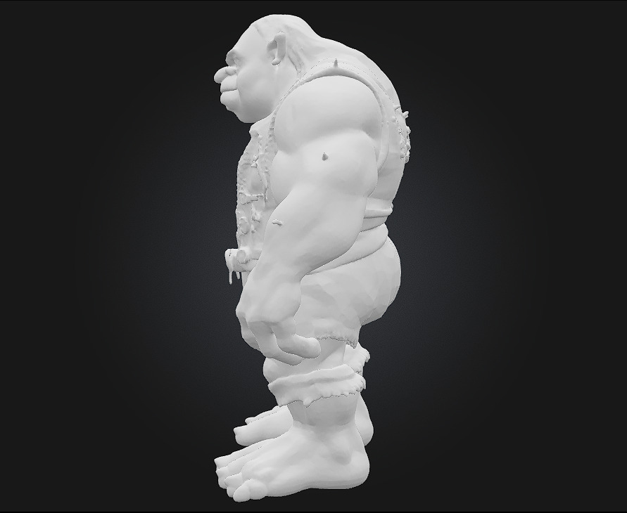 Ogre Warrior  Brutal Strength Meets Savage Design 3D model_10