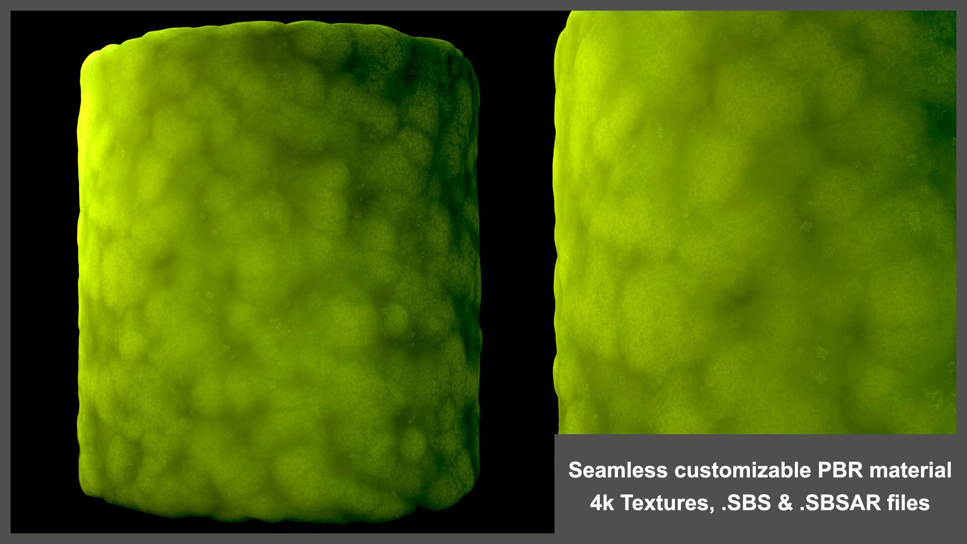 Stylized Moss PBR Substance material and textures SBS SBSAR Texture_5