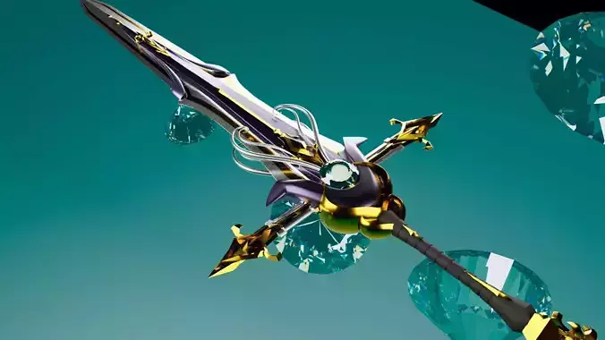 FANTACY LOW POLY SWORD