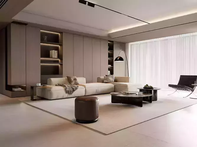 Italian living room 04 3D model