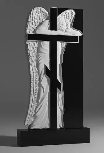 Angel Tombstone 3D model 3D model 3D model