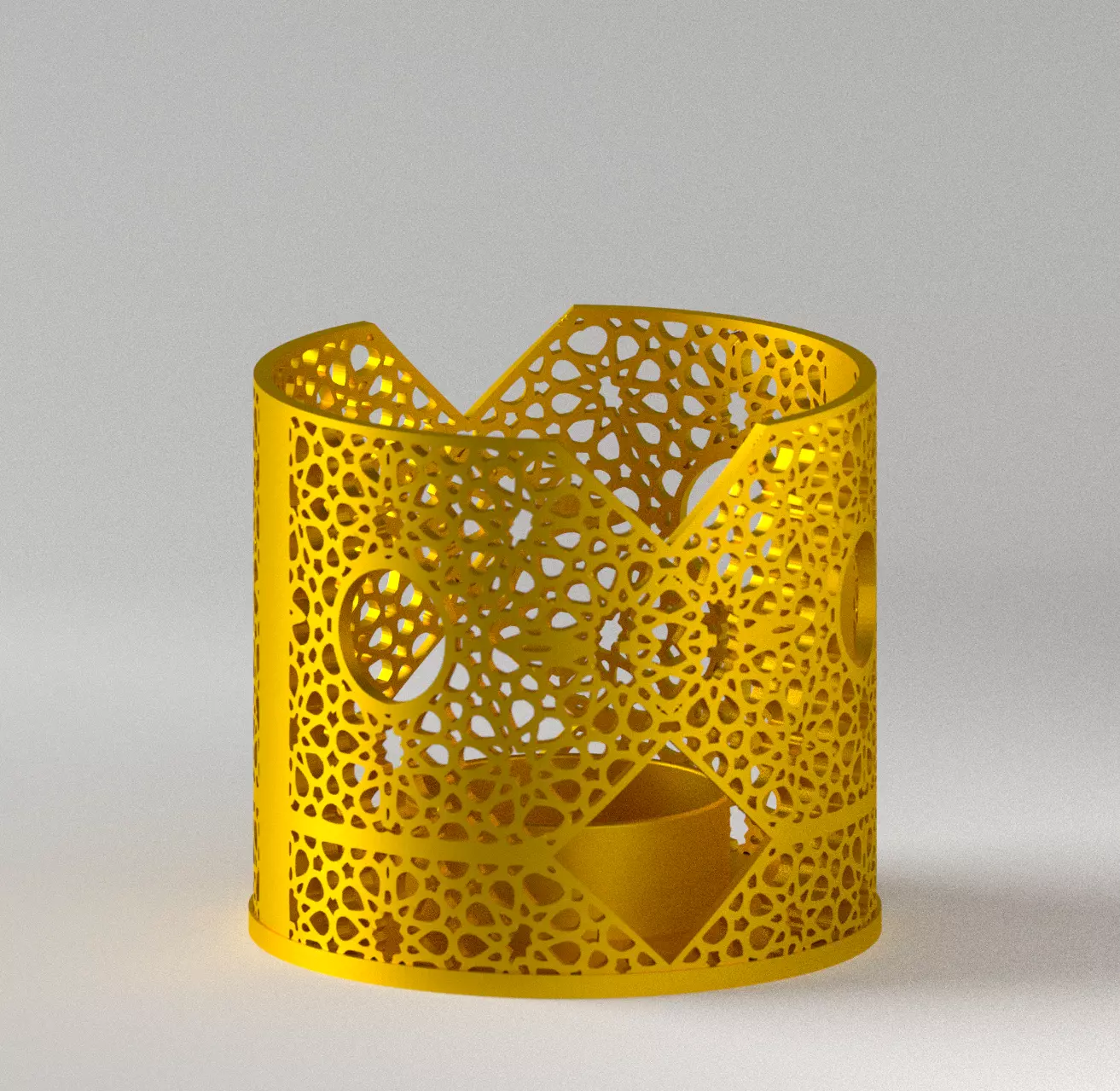 ARABESQUE VOTIVE CANDLE HOLDER 3D print model