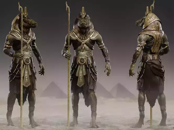 Sobek Low-poly 3D model