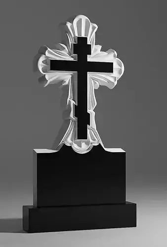 The Cross tombstone 3D Model