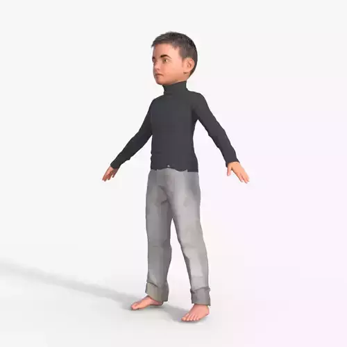 Realistic 3D Child Character