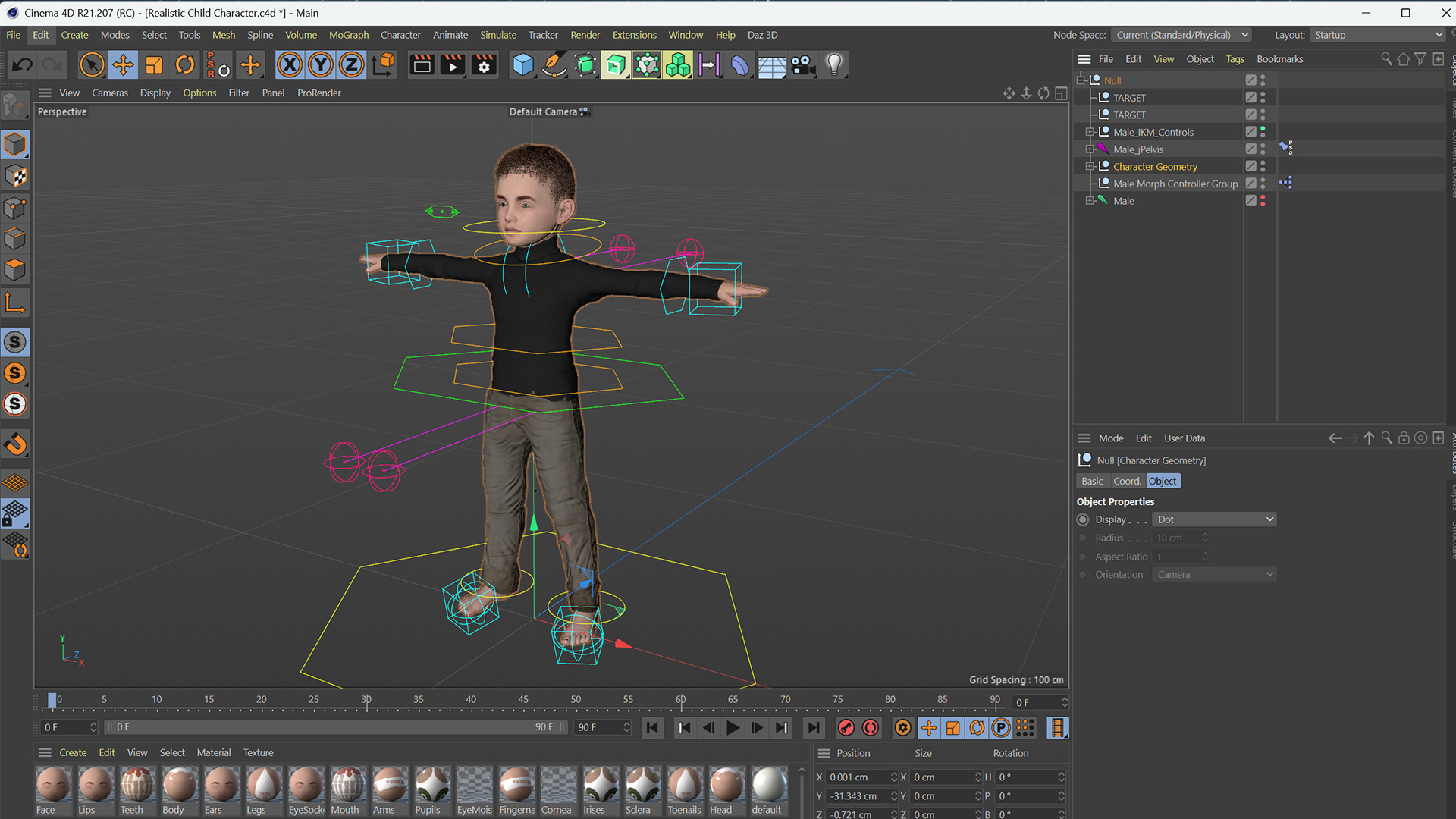 Realistic 3D Child Character 3D model_26