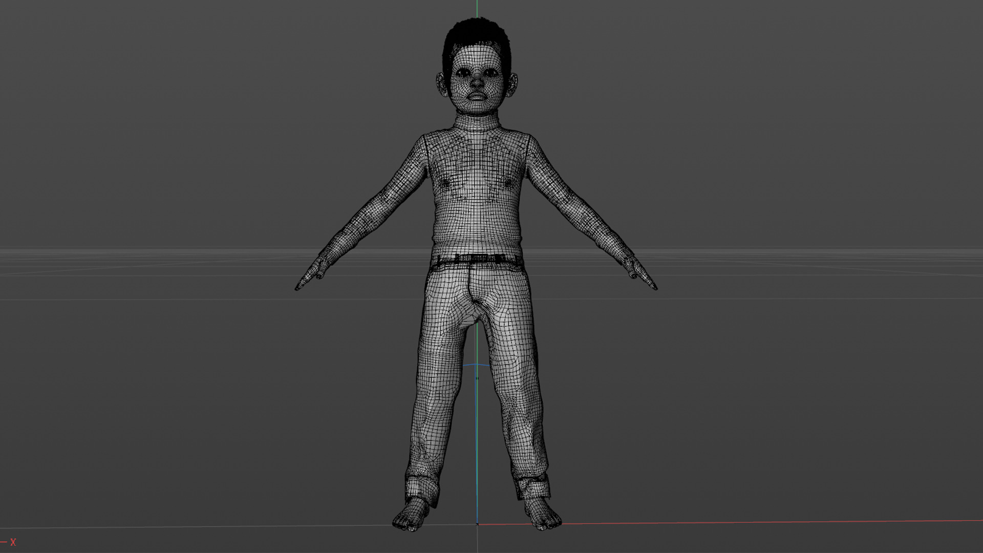 Realistic 3D Child Character 3D model_25