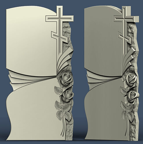 The Cross tombstone 3D Model 3D model
