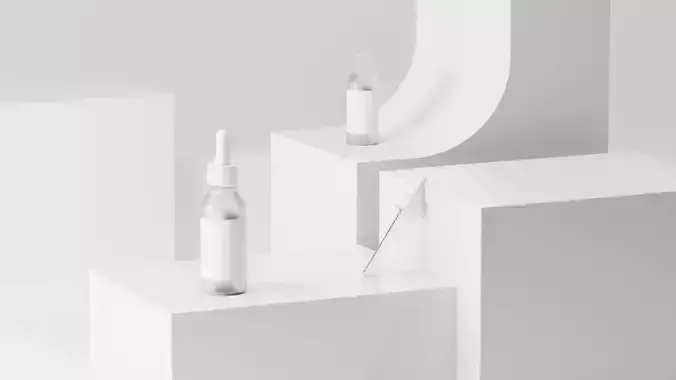 Niacinamide Serum Bottle 3D Model