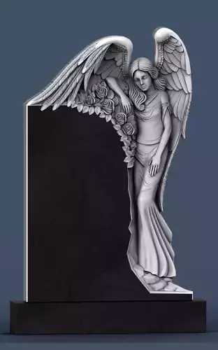 Angel Tombstone 3D model