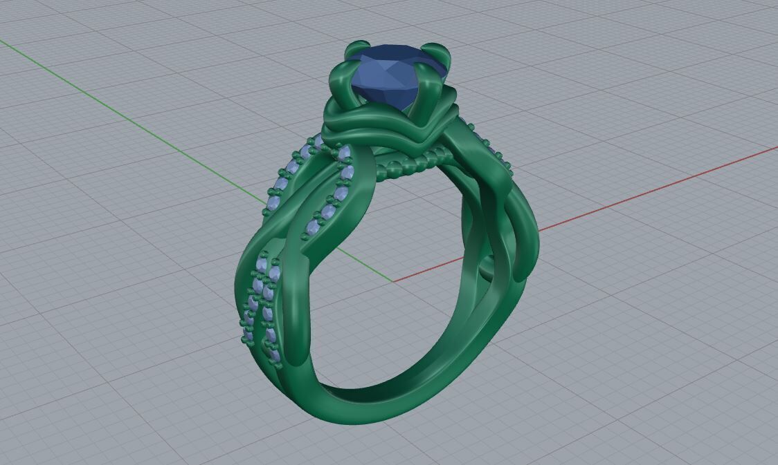 Nice ring 02 3D print model_1