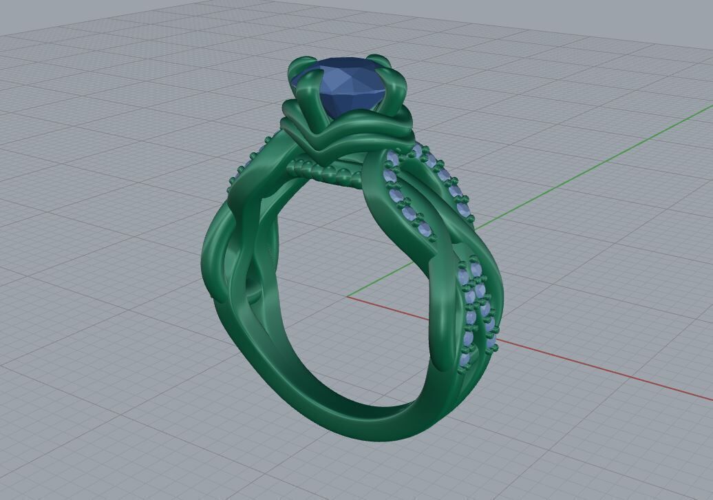 Nice ring 02 3D print model_2