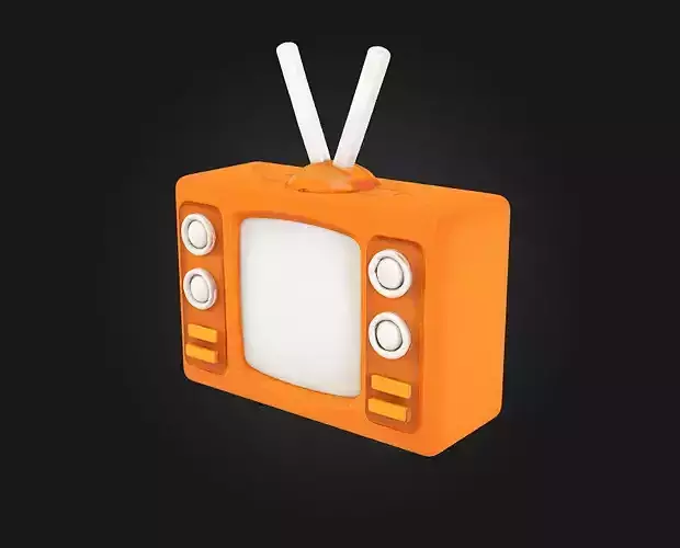 Retro Television Icon  Nostalgic Charm in Pixel-Perfect Form