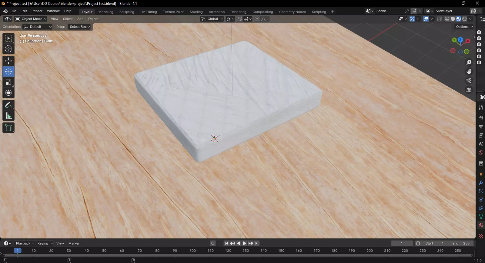 Modern Quilted Mattress Soft Bed Foam Design Low-poly 3D model_0