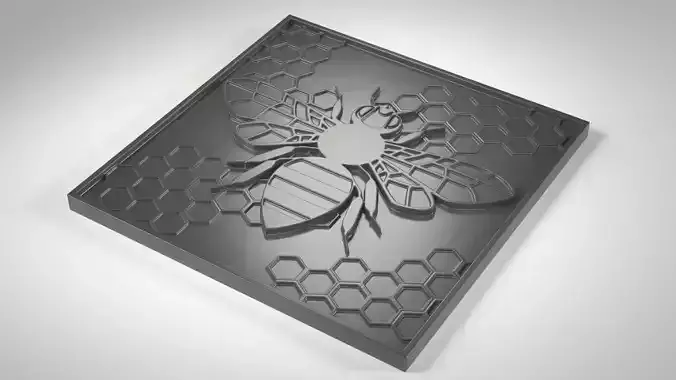 Worker Bee Plate 3D print model