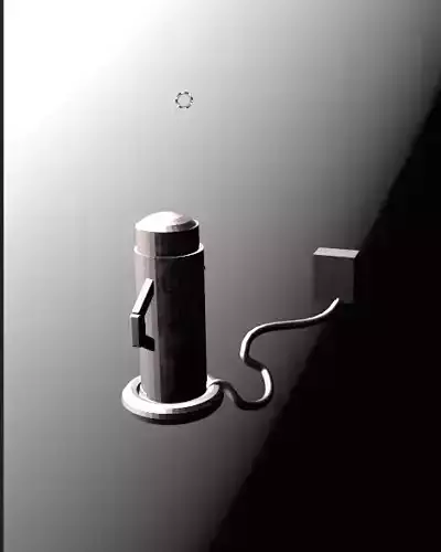 Modern Electric Kettle  Realistic 3D Model 