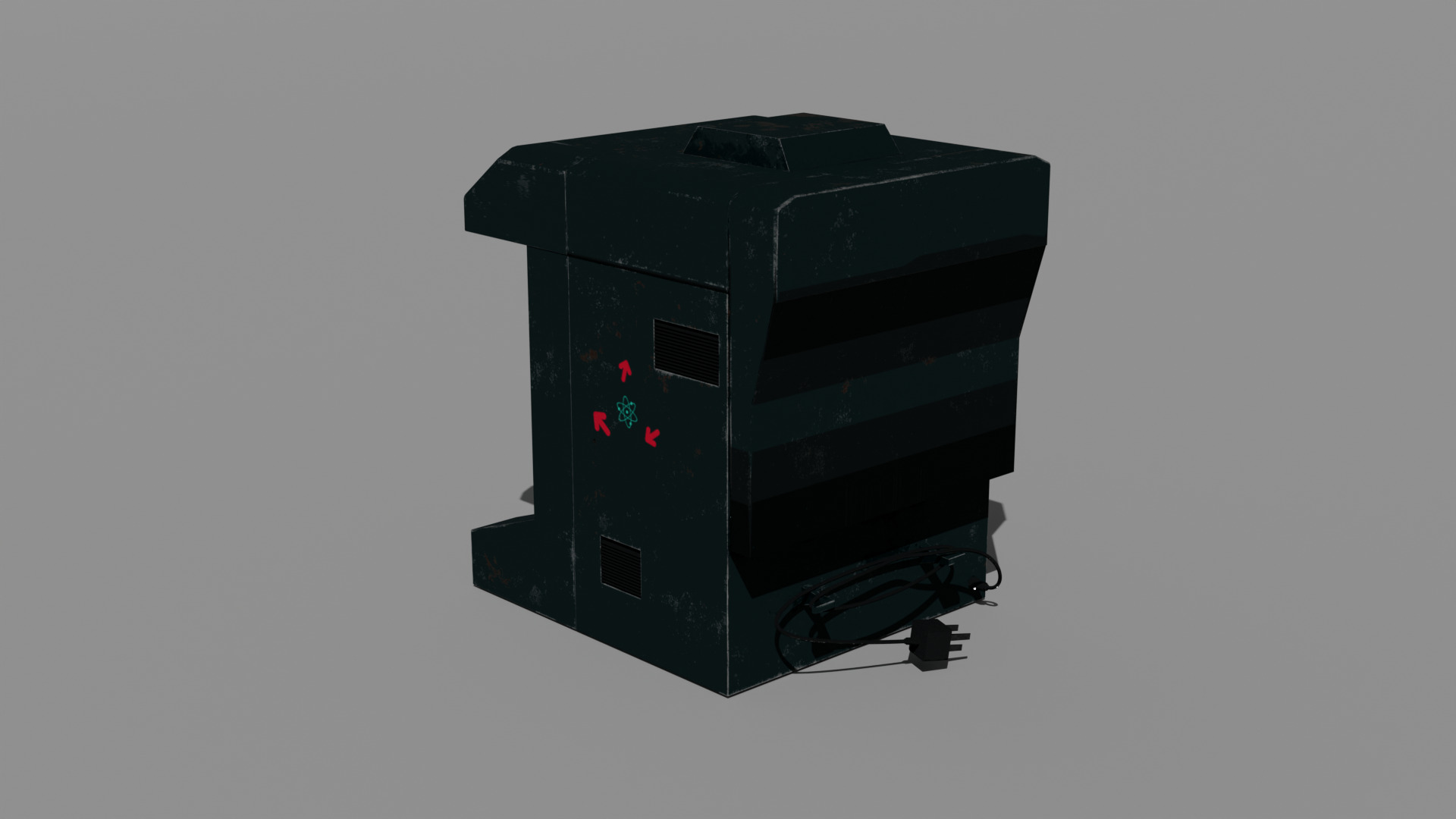 Coffee Machine Low-poly 3D model_4