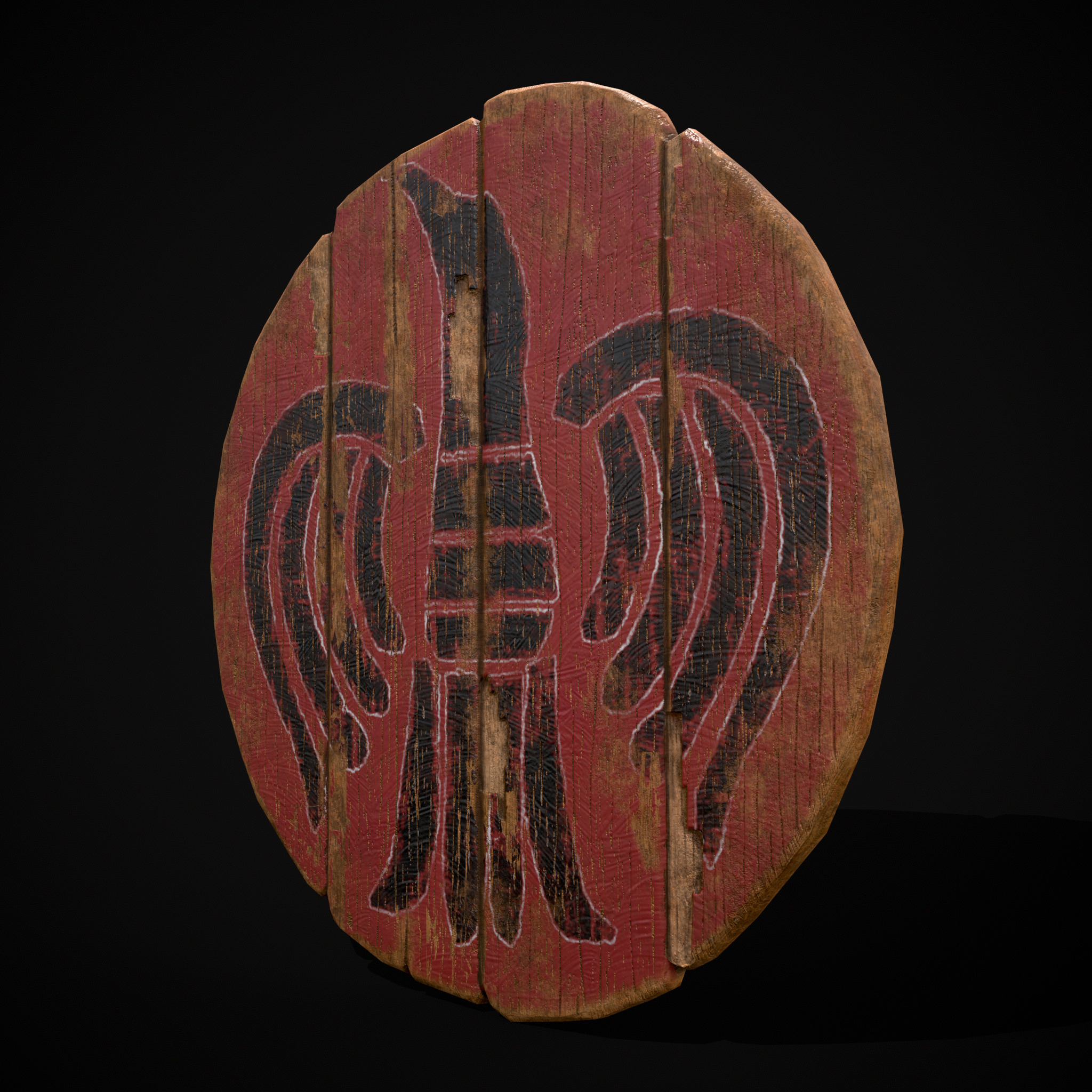 Celtic Bird Coat of Arms Low-poly 3D model_3