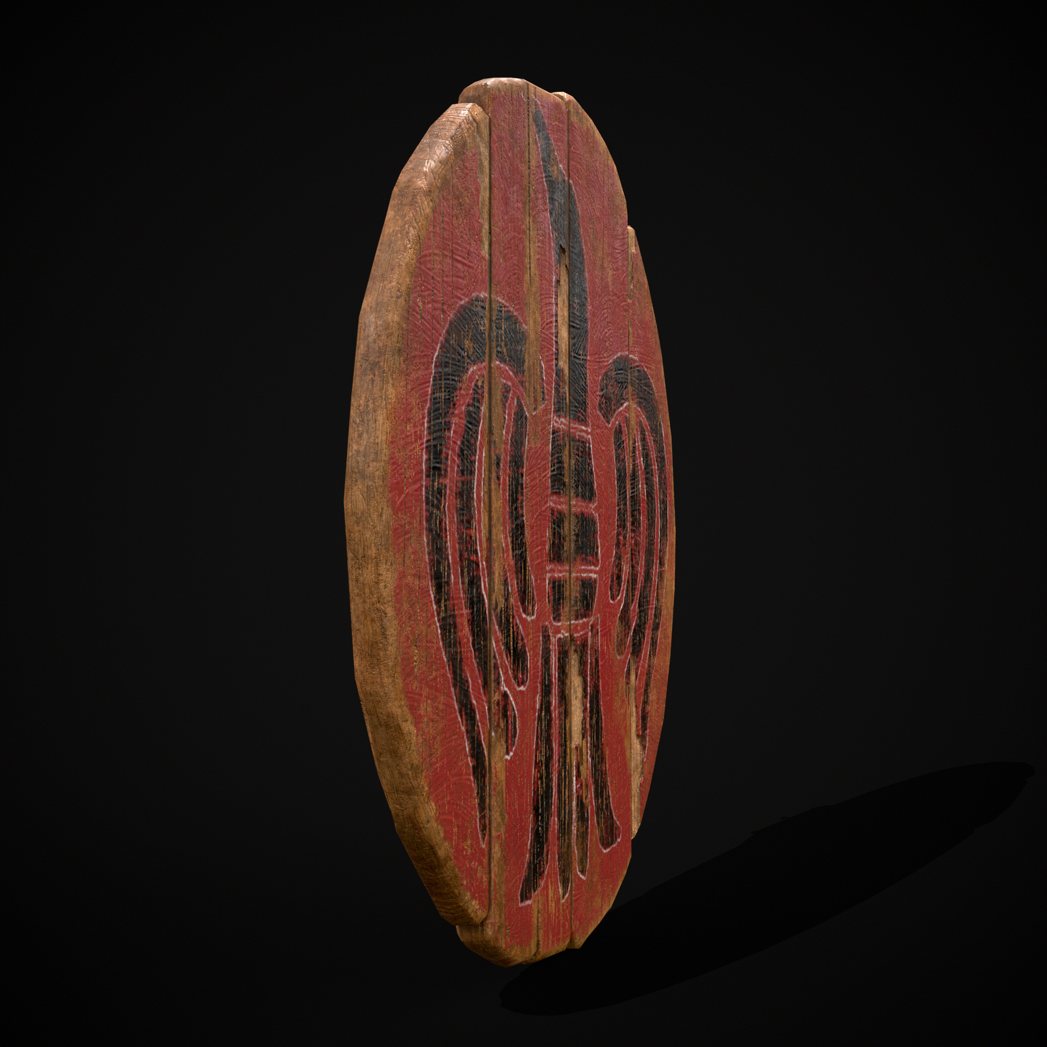 Celtic Bird Coat of Arms Low-poly 3D model_17