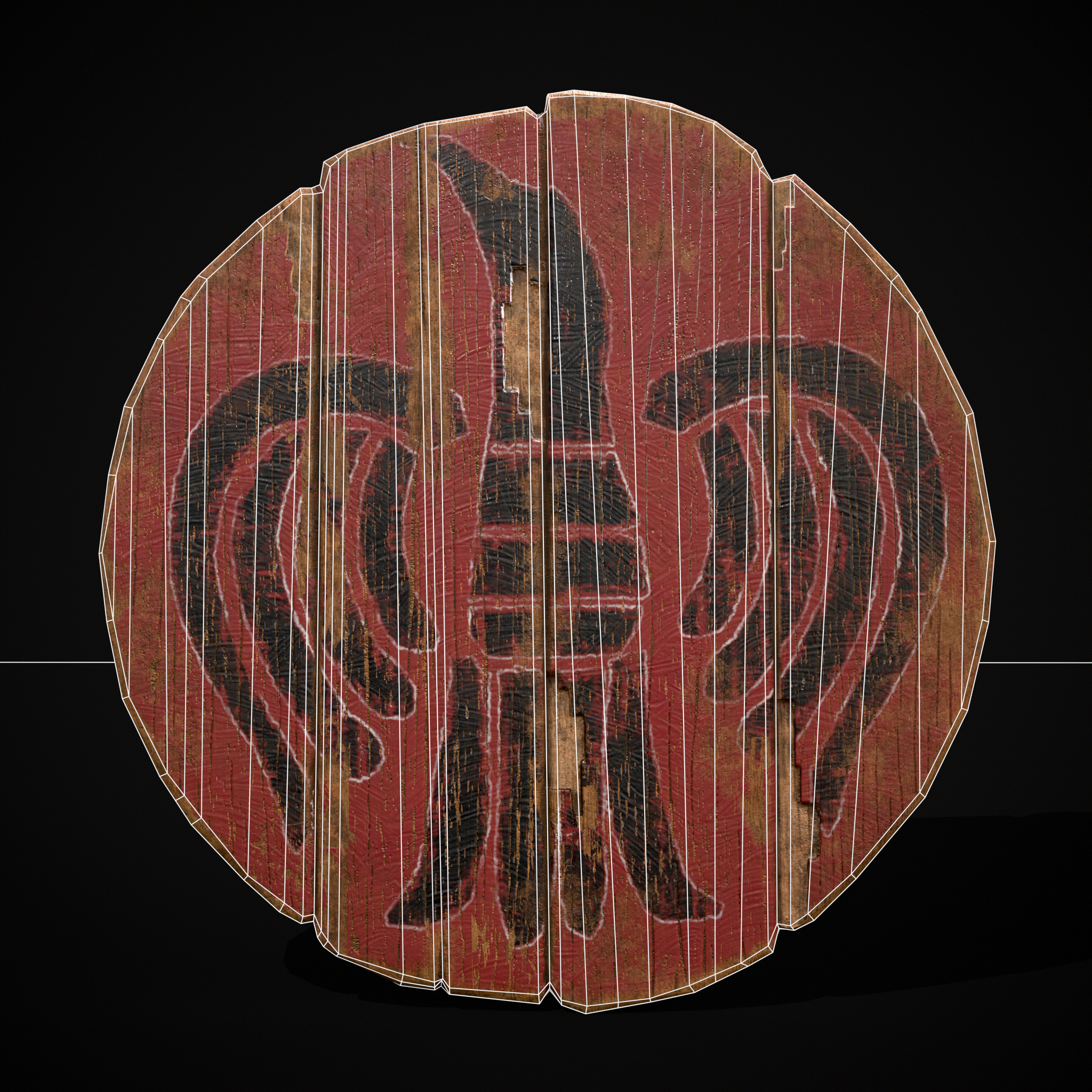 Celtic Bird Coat of Arms Low-poly 3D model_2