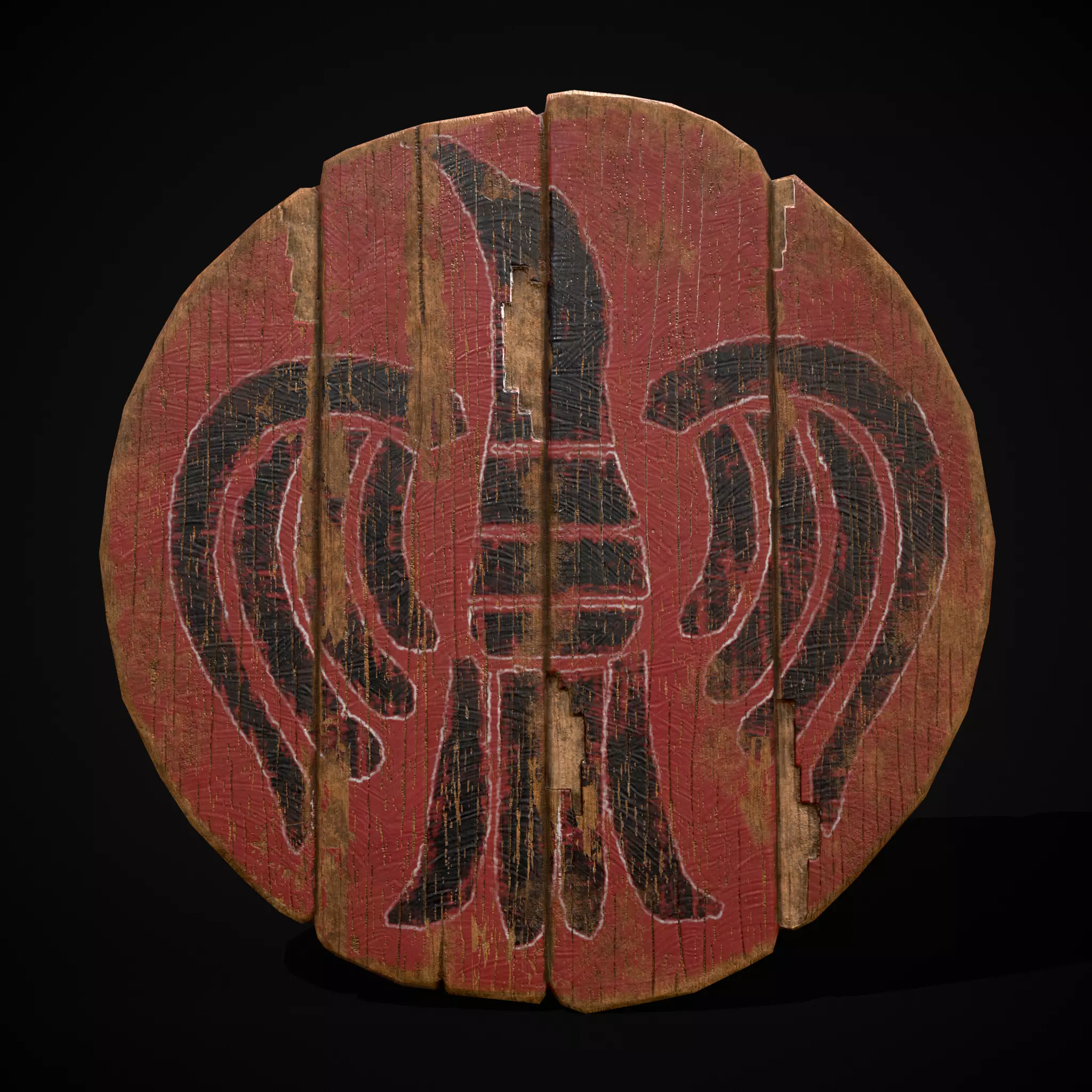 Celtic Bird Coat of Arms Low-poly 3D model_0