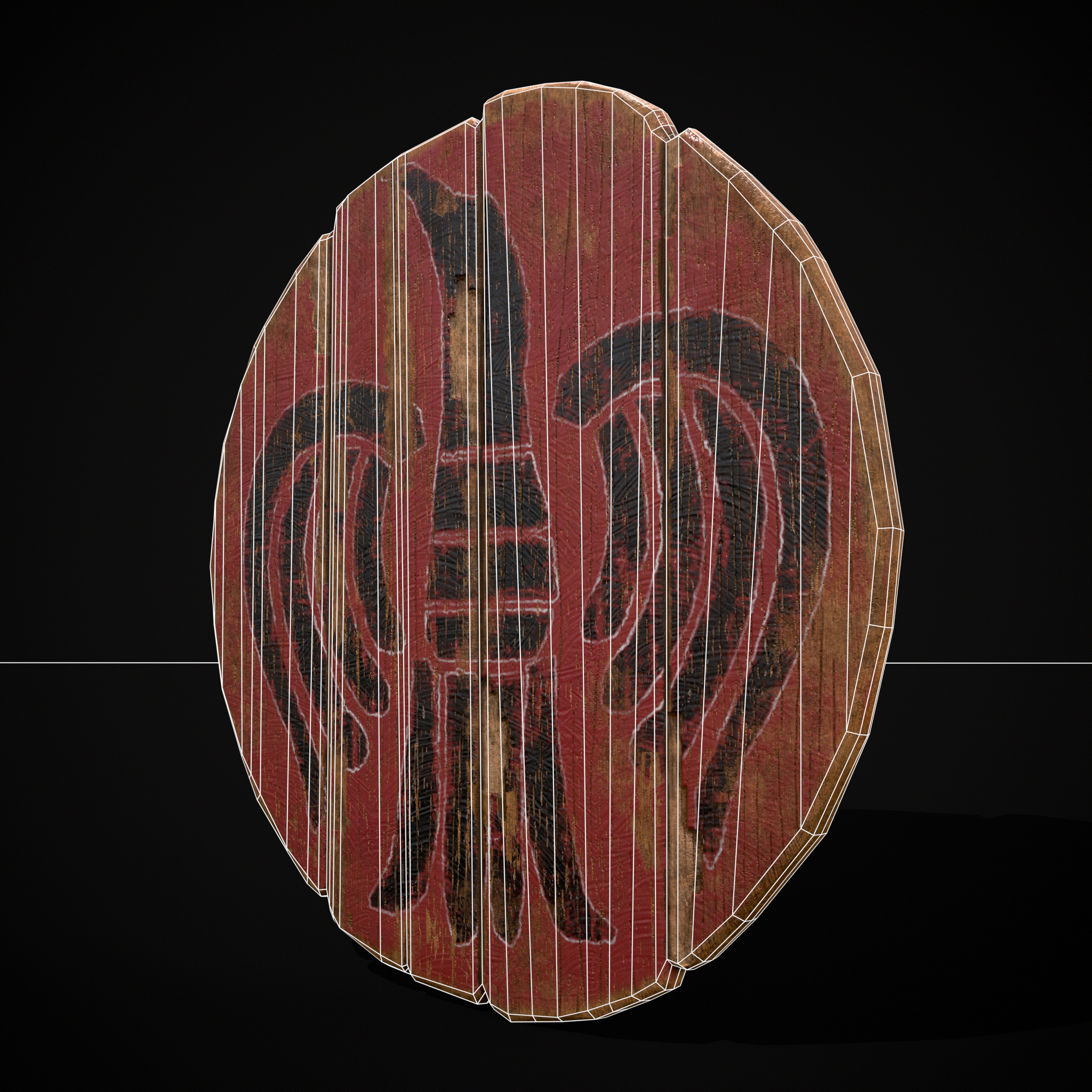 Celtic Bird Coat of Arms Low-poly 3D model_4