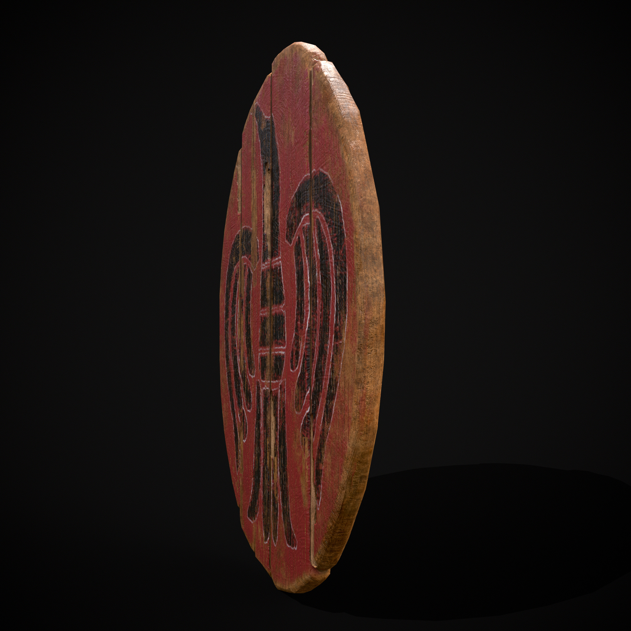 Celtic Bird Coat of Arms Low-poly 3D model_5