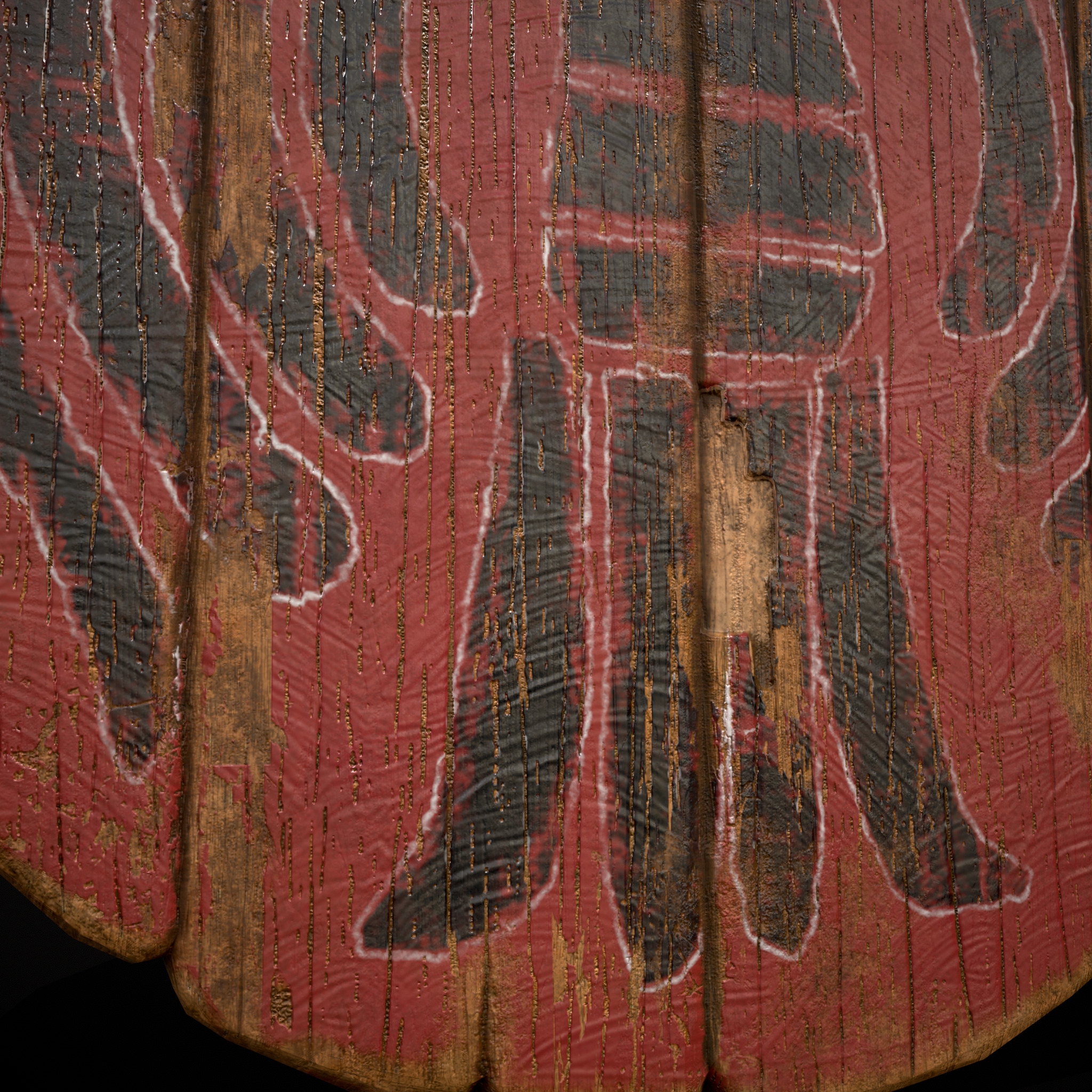 Celtic Bird Coat of Arms Low-poly 3D model_22