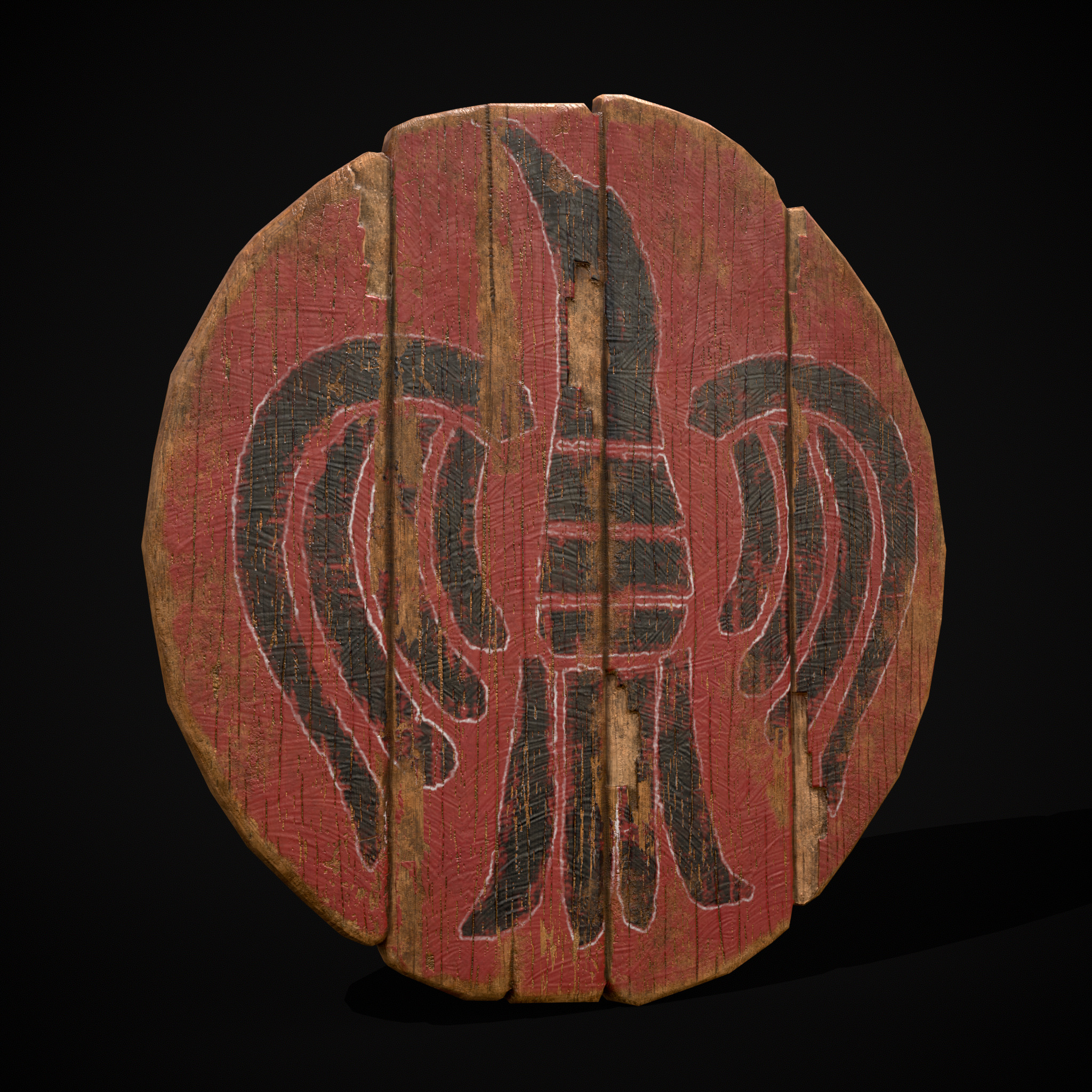 Celtic Bird Coat of Arms Low-poly 3D model_27