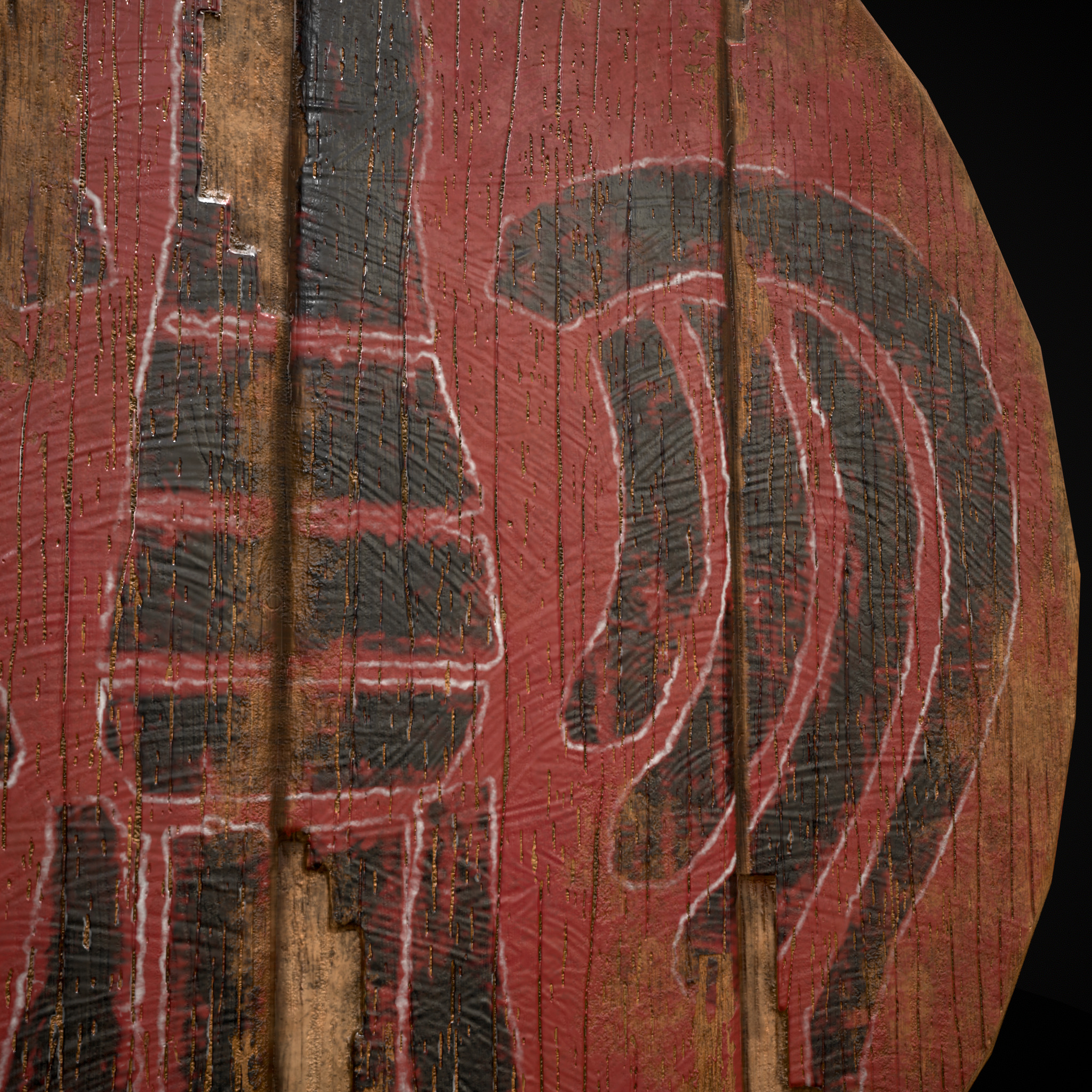 Celtic Bird Coat of Arms Low-poly 3D model_21