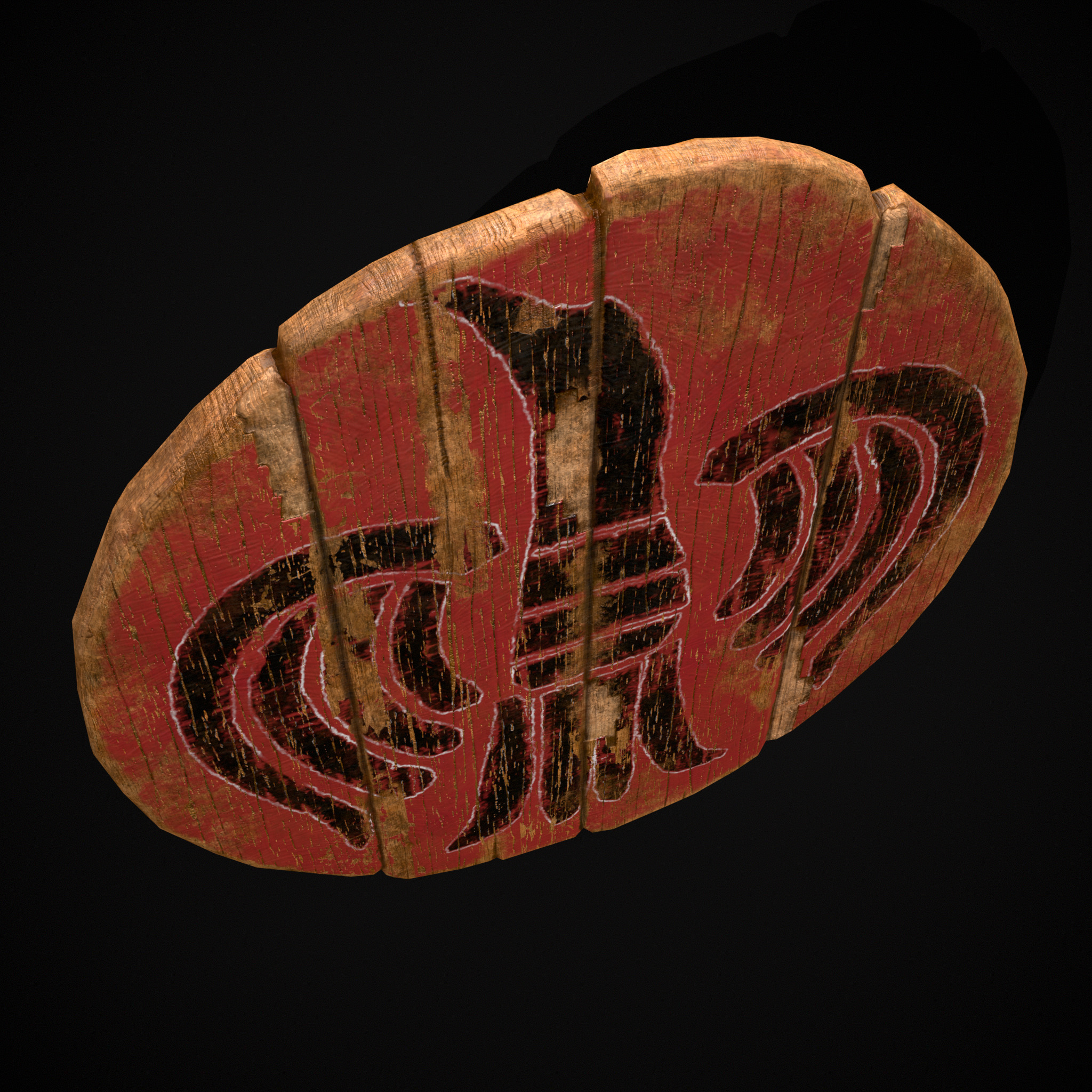 Celtic Bird Coat of Arms Low-poly 3D model_19