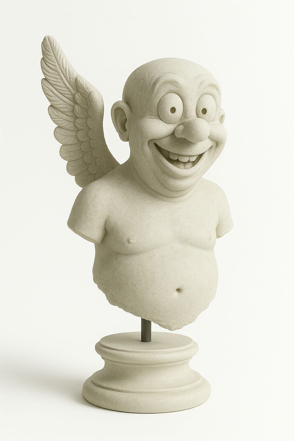 Funny Angel Figure 3D Printable FBX STL OBJ 3D print model_4