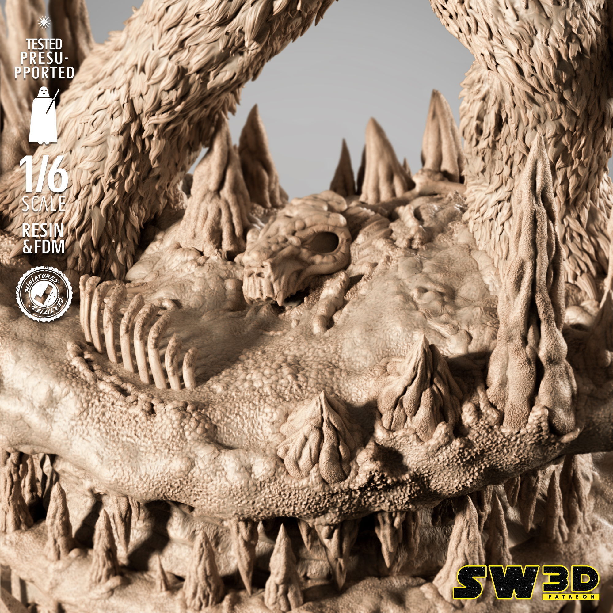 STAR WARS Wampa Sculpture 3D print model_27