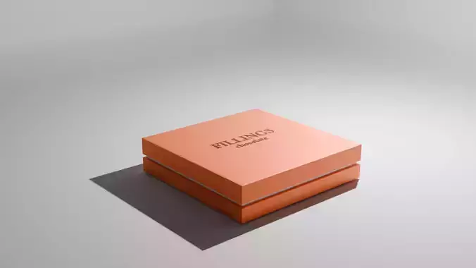 chocolate box Low-poly 3D model