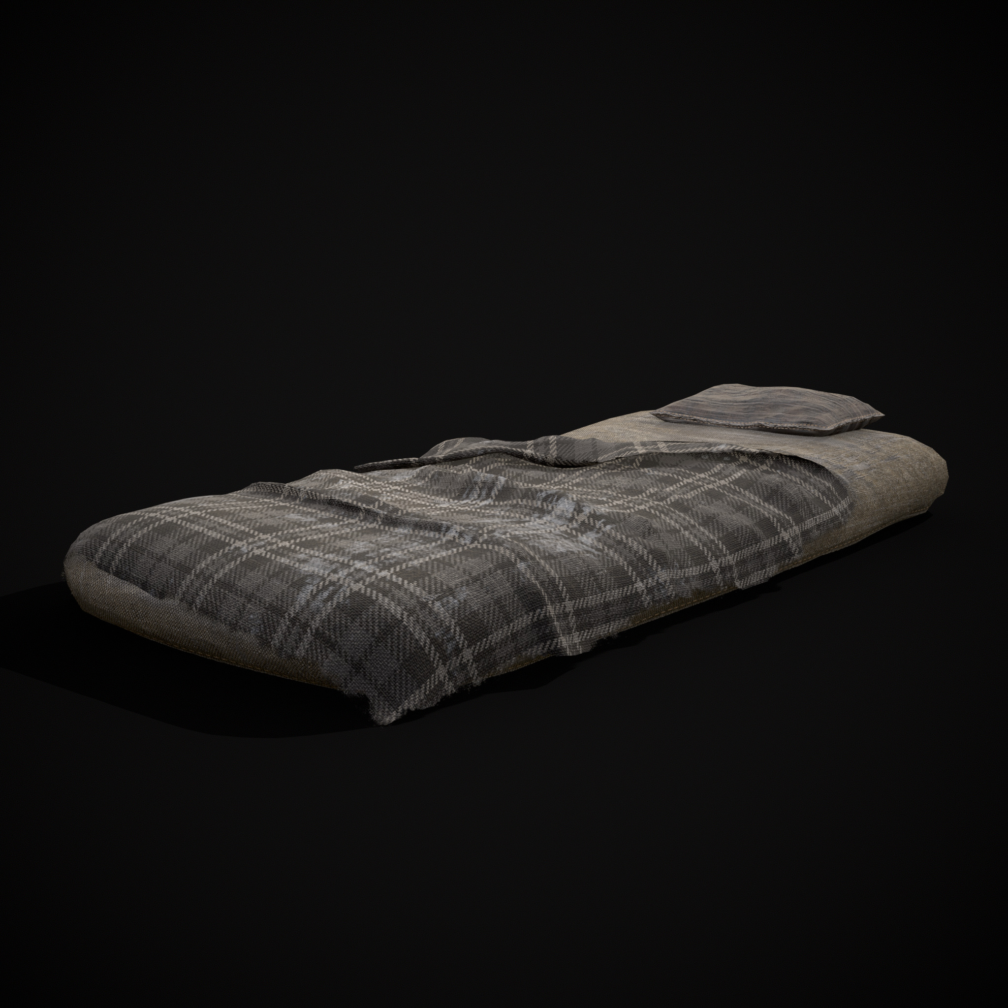 Viking Sleep Sack Low-poly 3D model_15