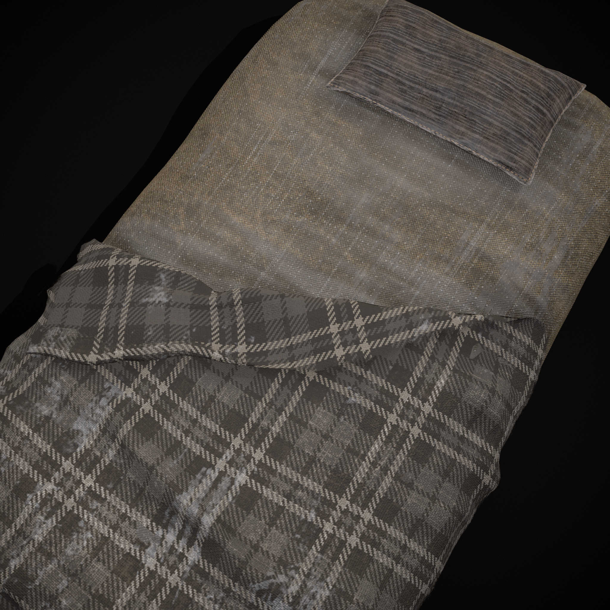 Viking Sleep Sack Low-poly 3D model_18