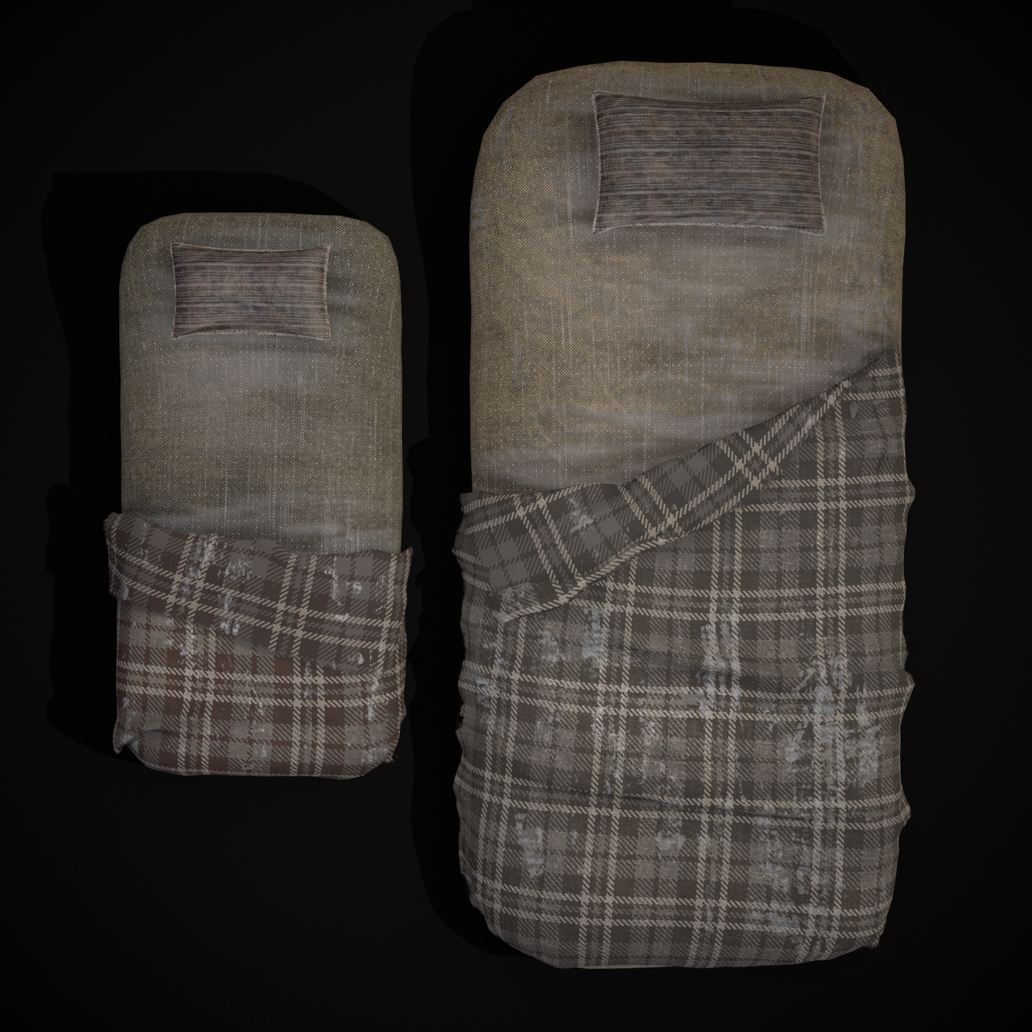 Viking Sleep Sack Low-poly 3D model_23
