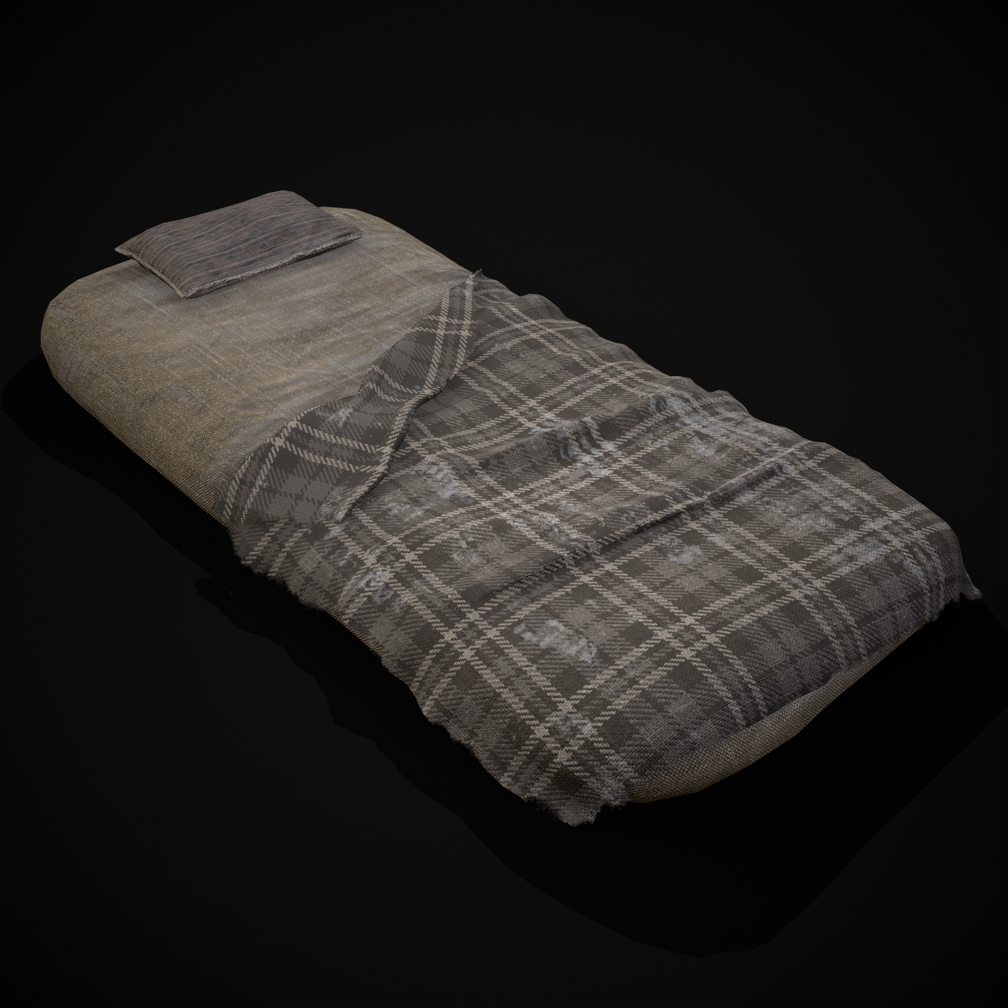 Viking Sleep Sack Low-poly 3D model_21