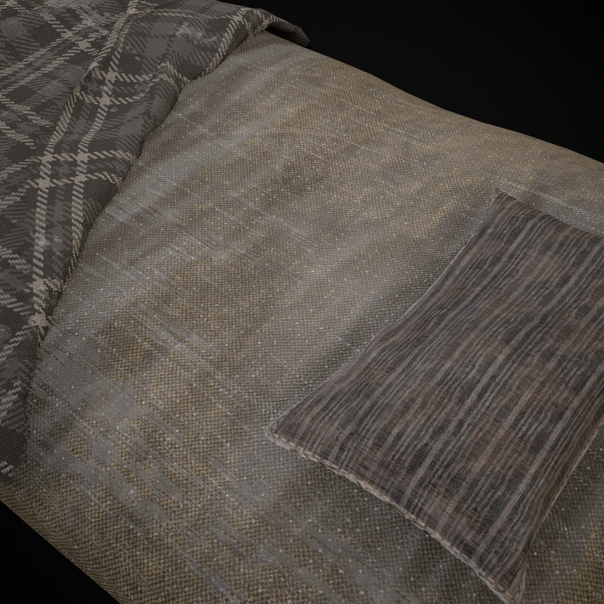 Viking Sleep Sack Low-poly 3D model_19